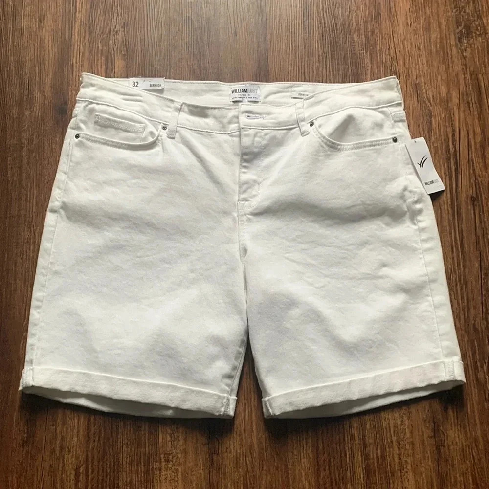 William Rast White Bermuda Short Women’s 32 Waist
